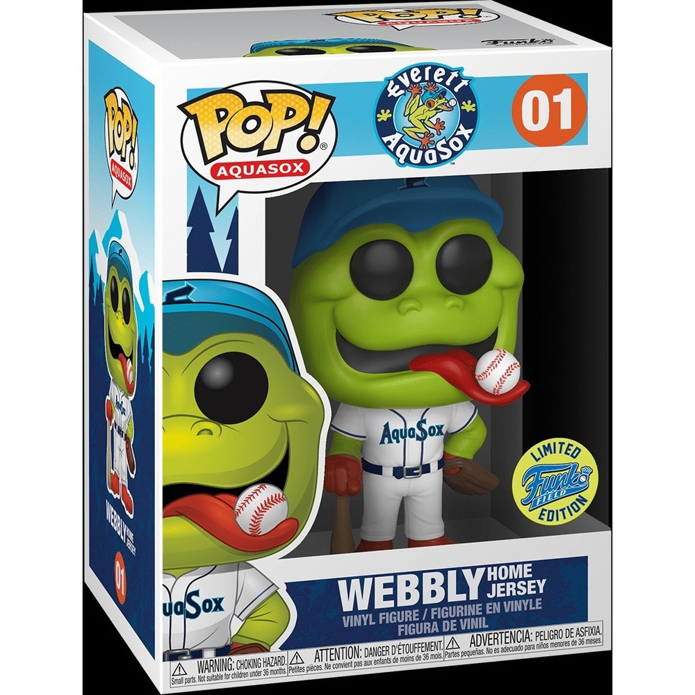 Webbly #01 Home Jersey Funko Pop! Everett AquaSox Mascot Figure